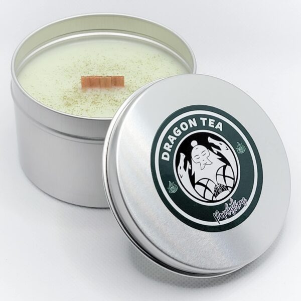 DRAGON TEA: Blueberry Lemon Jasmine Tea Wood Wick Soy Candle