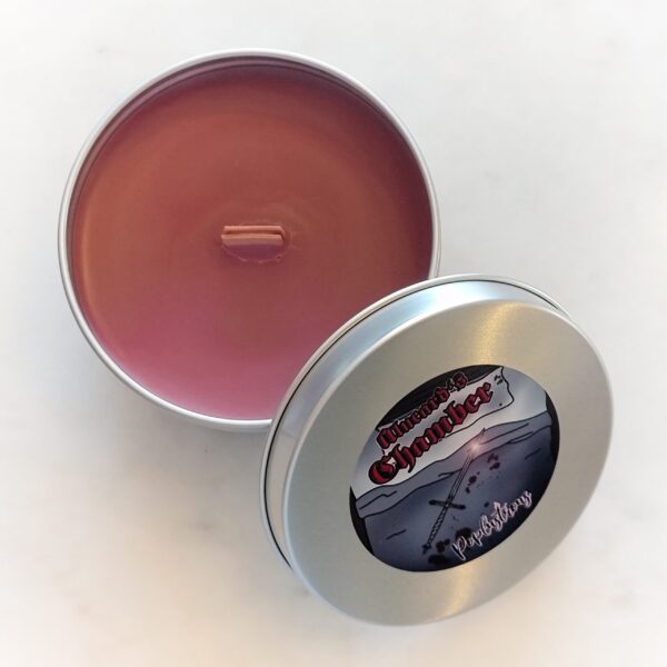 ALUCARD'S CHAMBER: Black Amber, Lavender, Cherry Scented Wood Wick Soy Candle