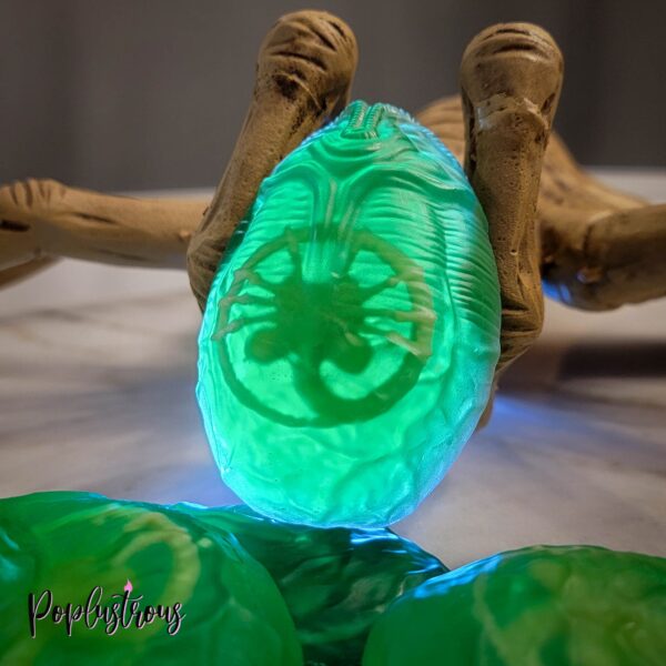 ALIEN Surprise Soap! Sugar Plum and Sangria Soap w/ baby alien amulet inside!