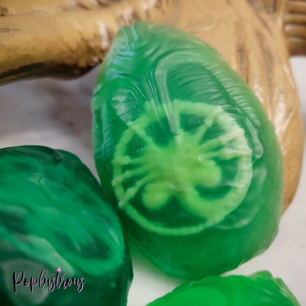 ALIEN Surprise Soap! Sugar Plum and Sangria Soap w/ baby alien amulet inside!