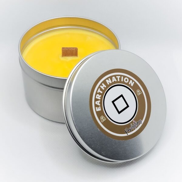 EARTH NATION: Lemon Sandalwood Wood Wick Soy Candle