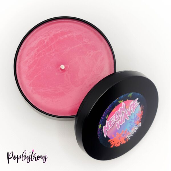 NEON WAVE: Noir Series- Blue Raspberry Cola Scented Soy Candle