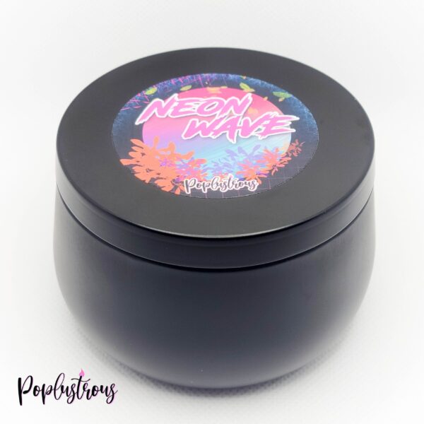 NEON WAVE: Noir Series- Blue Raspberry Cola Scented Soy Candle