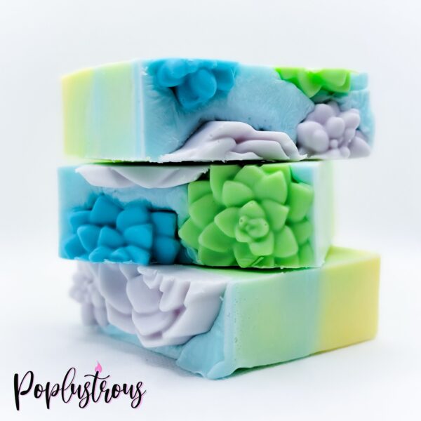 BAJA OASIS: Moon Dust and Lotus Scented Hand Crafted Shea Butter Soap Bar