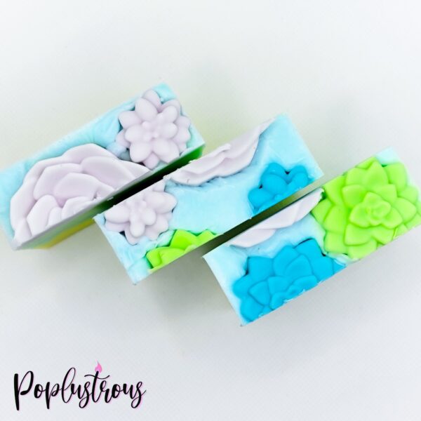 BAJA OASIS: Moon Dust and Lotus Scented Hand Crafted Shea Butter Soap Bar