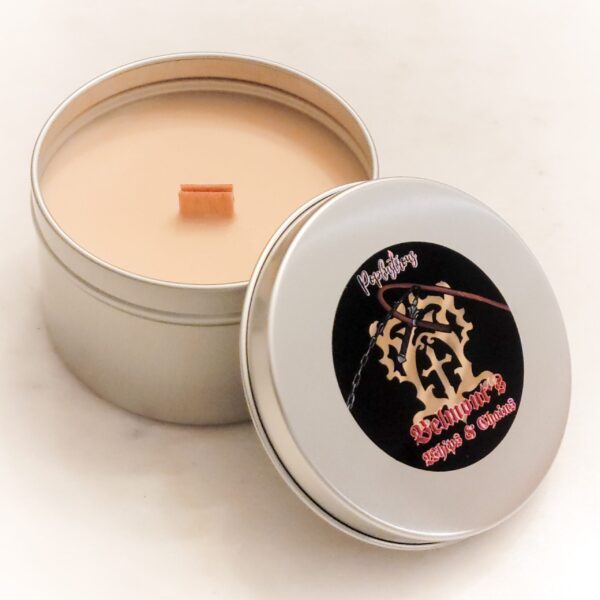 BELMONT'S WHIPS & CHAINS: Rustic Leather and Citrus Wood Wick Soy Candle
