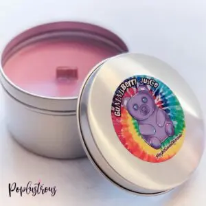 GUMMIBERRY JUICE: Gummy Bear Scented Wood Wick Soy Candle