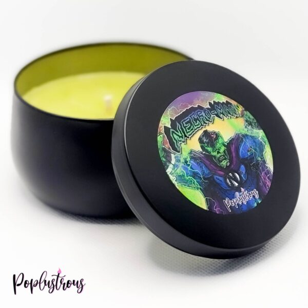 NECRO-MAN: Officially Licensed "HERO" Scented (Cedar, Saffron, Mahogany) Soy Candle