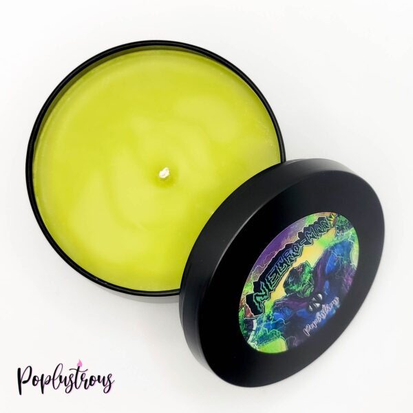 NECRO-MAN: Officially Licensed "HERO" Scented (Cedar, Saffron, Mahogany) Soy Candle