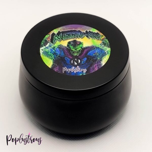 NECRO-MAN: Officially Licensed "HERO" Scented (Cedar, Saffron, Mahogany) Soy Candle