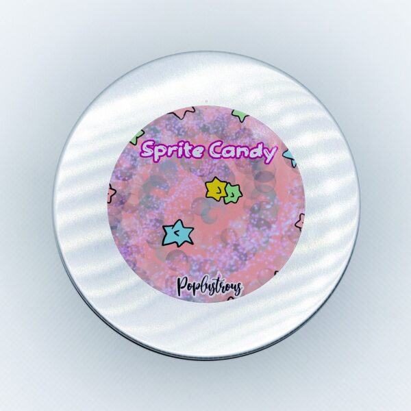 SPRITE CANDY: Strawberry Vanilla Scented Wood Wick Soy Candle
