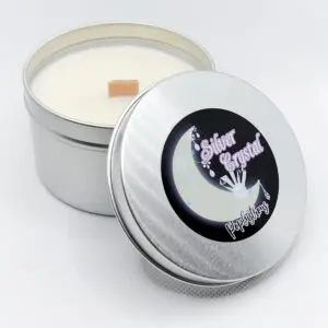SILVER CRYSTAL: Japanese Flower Scented Wood Wick Candle