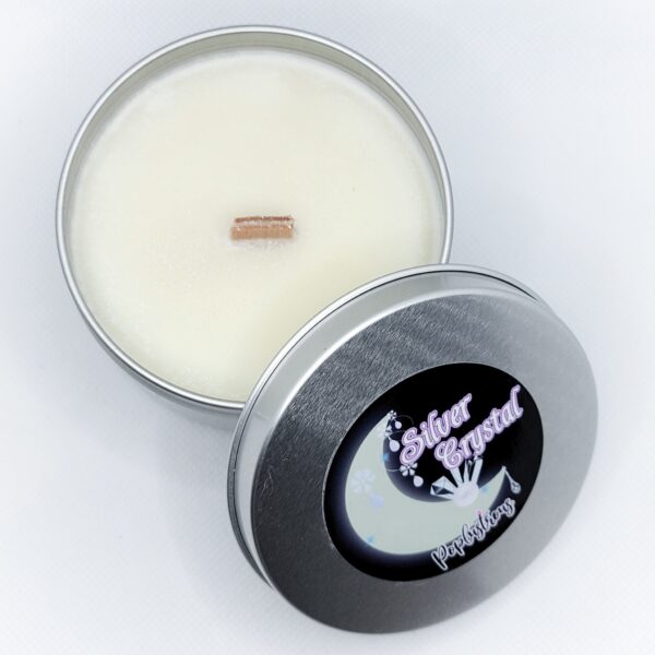 SILVER CRYSTAL: Japanese Flower Scented Wood Wick Candle